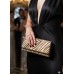 Evening Bag - Zebra Print w/ Flap - Brown - BG-92090BR